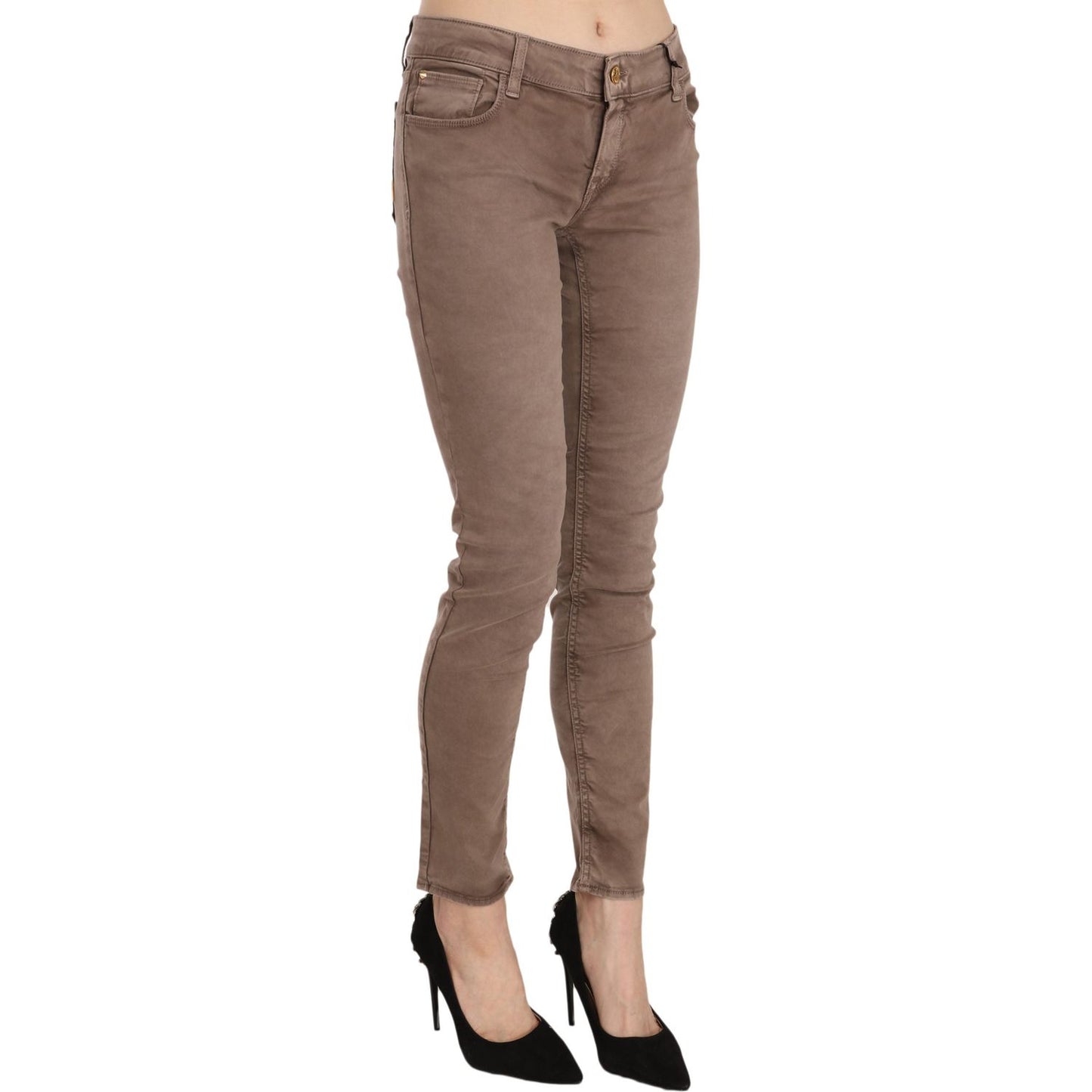 CYCLE Chic Brown Slim Fit Skinny Jeans CYCLE Dim Gray