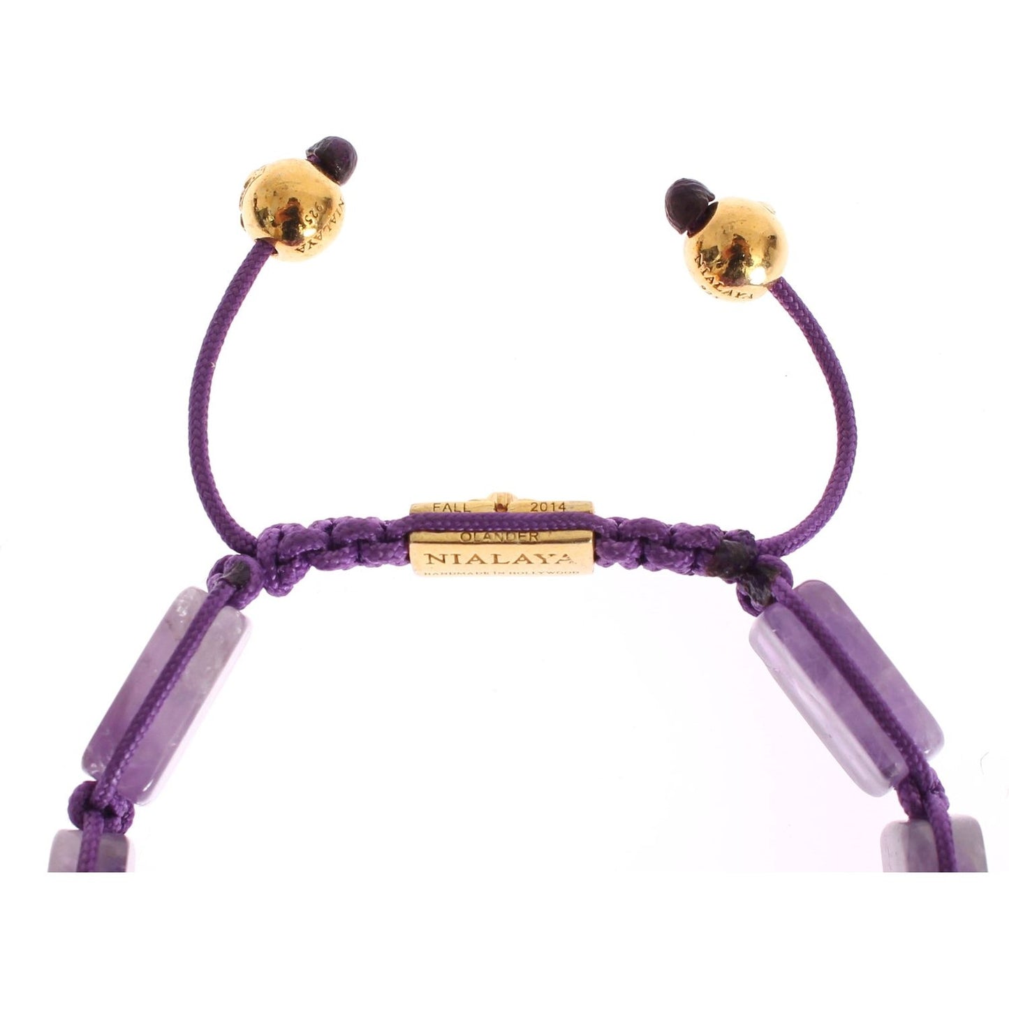 Nialaya Dazzling Diamond Gold-Plated Amethyst Bracelet Bracelet Nialaya Light Gray
