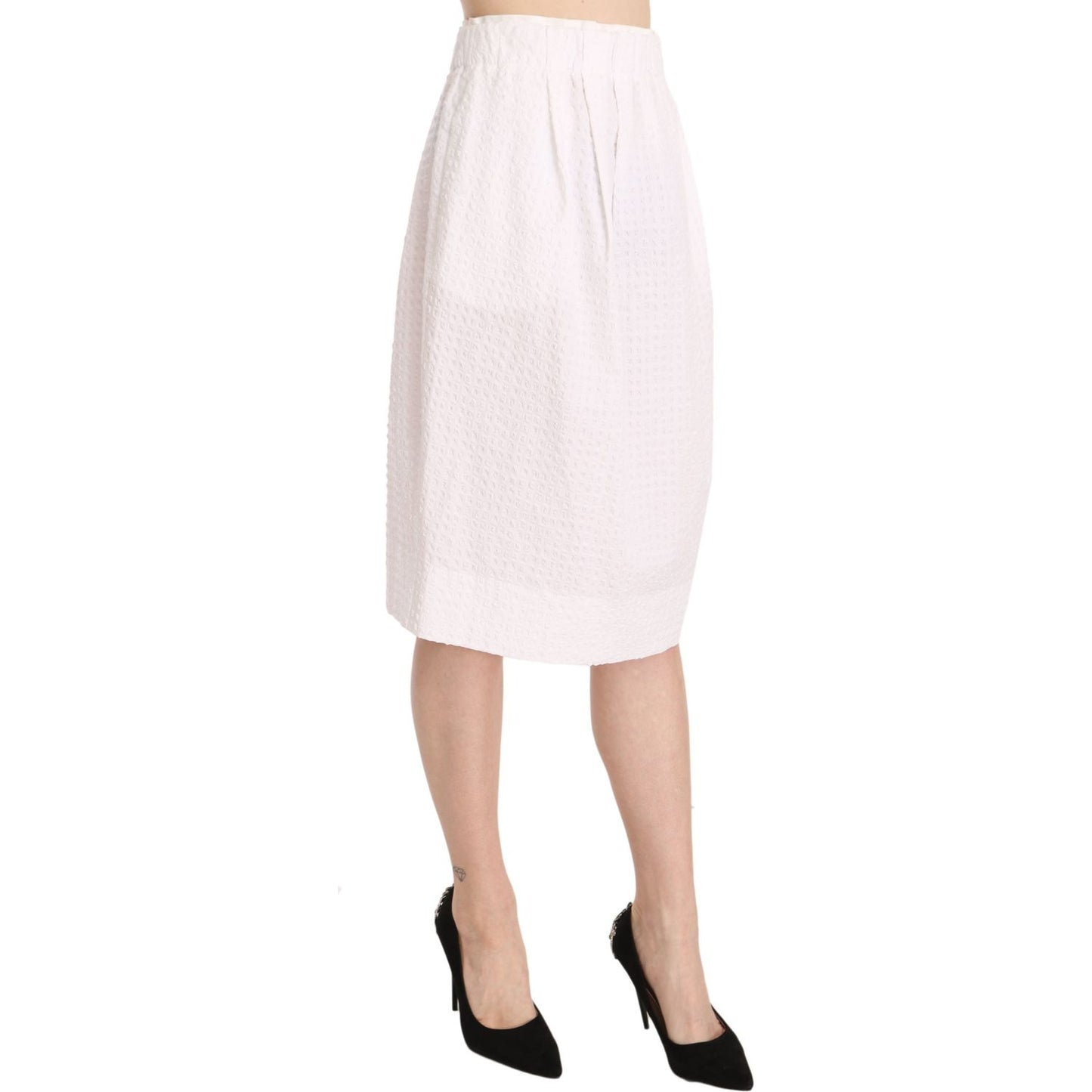 L'Autre Chose Elegant White Pencil Skirt L'Autre Chose Misty Rose