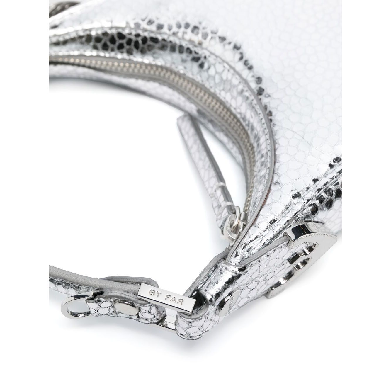 By Far Pre Cosmo metallic top-handle bag