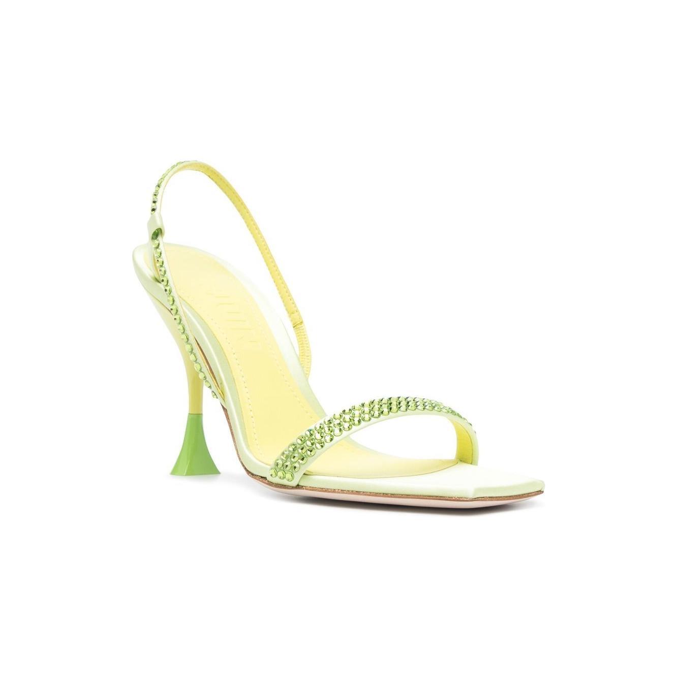 3JUIN Sandals Green 323SC0030775562SATINKIWI