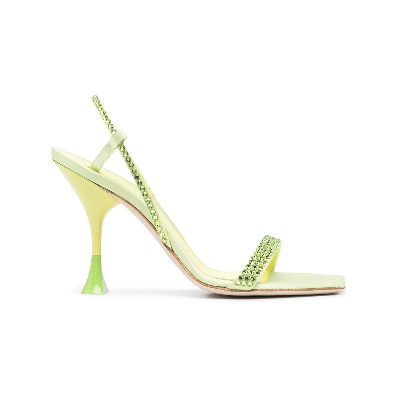 3JUIN Sandals Green 323SC0030775562SATINKIWI