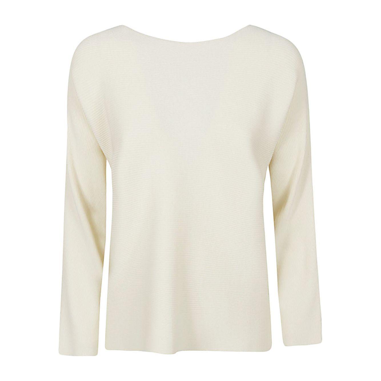 Liviana Conti Sweaters Beige Topwear Liviana Conti Light Gray