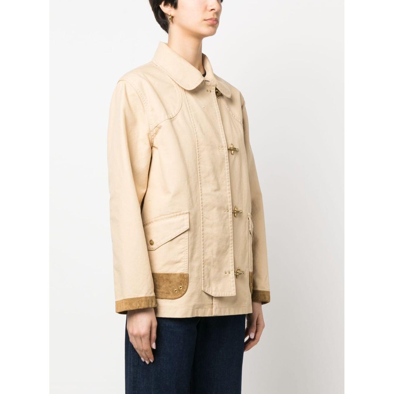 Fay Coats Beige Jackets Fay Antique White