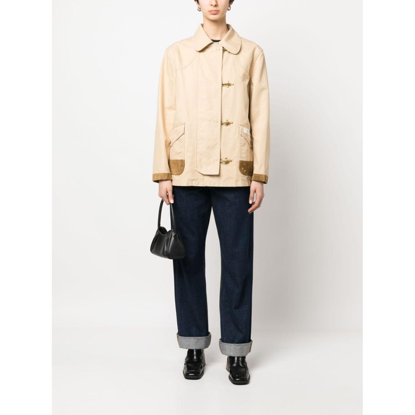 Fay Coats Beige Jackets Fay Antique White