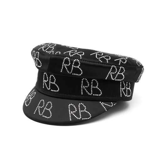 Ruslan Baginskiy crystal-embellished Baker Boy Hat Scarves Hats & Gloves