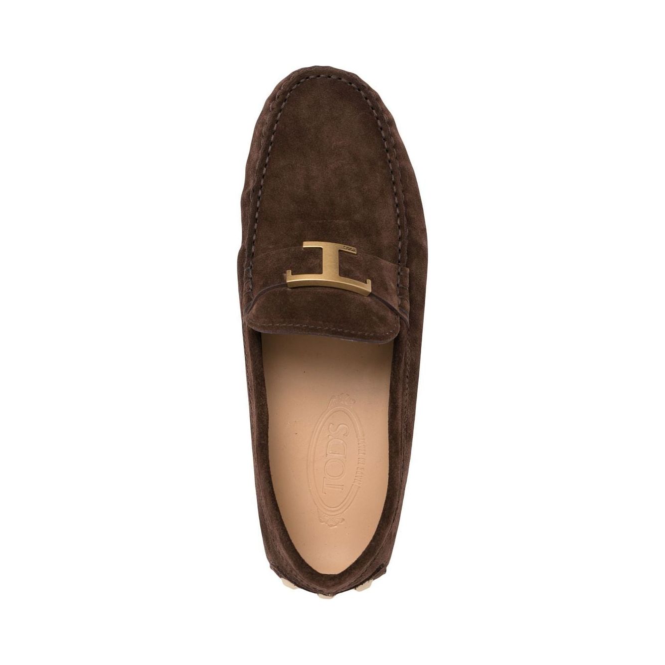 Tod's Gommino Bubble T Timeless nubuck driving shoes XXM52K0GW61RE0S611