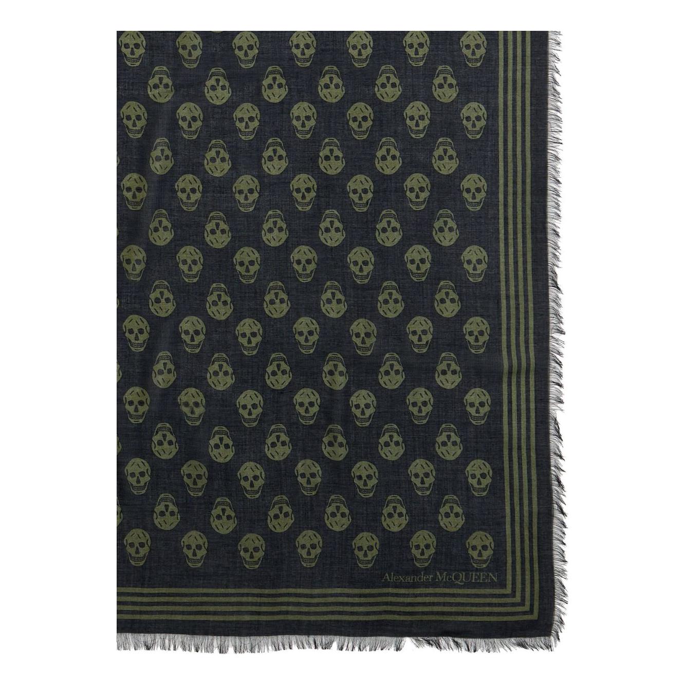 Alexander McQueen Scarfs Black Scarves Hats & Gloves Alexander Mcqueen Dark Slate Gray