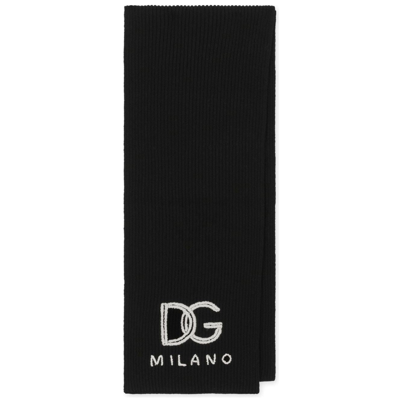 Dolce & Gabbana Scarfs Black Scarves Hats & Gloves Dolce & Gabbana Black