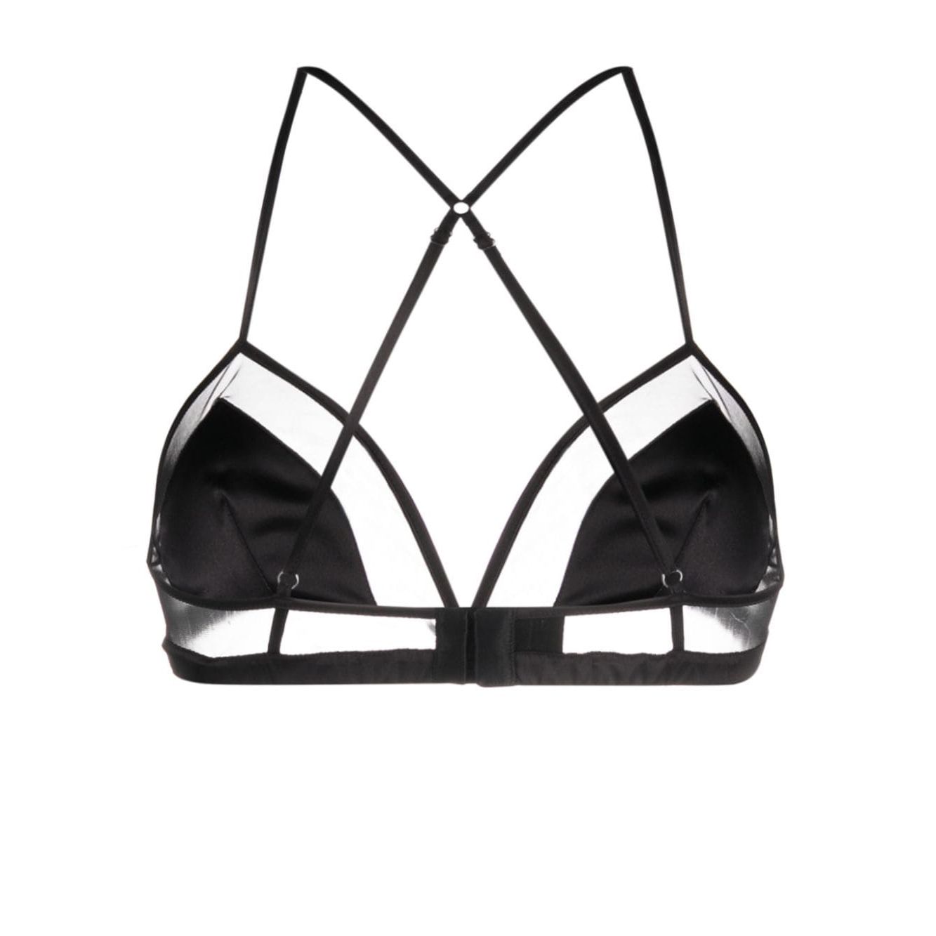 Dolce & Gabbana panelled tulle satin bra Beachwear & underwear