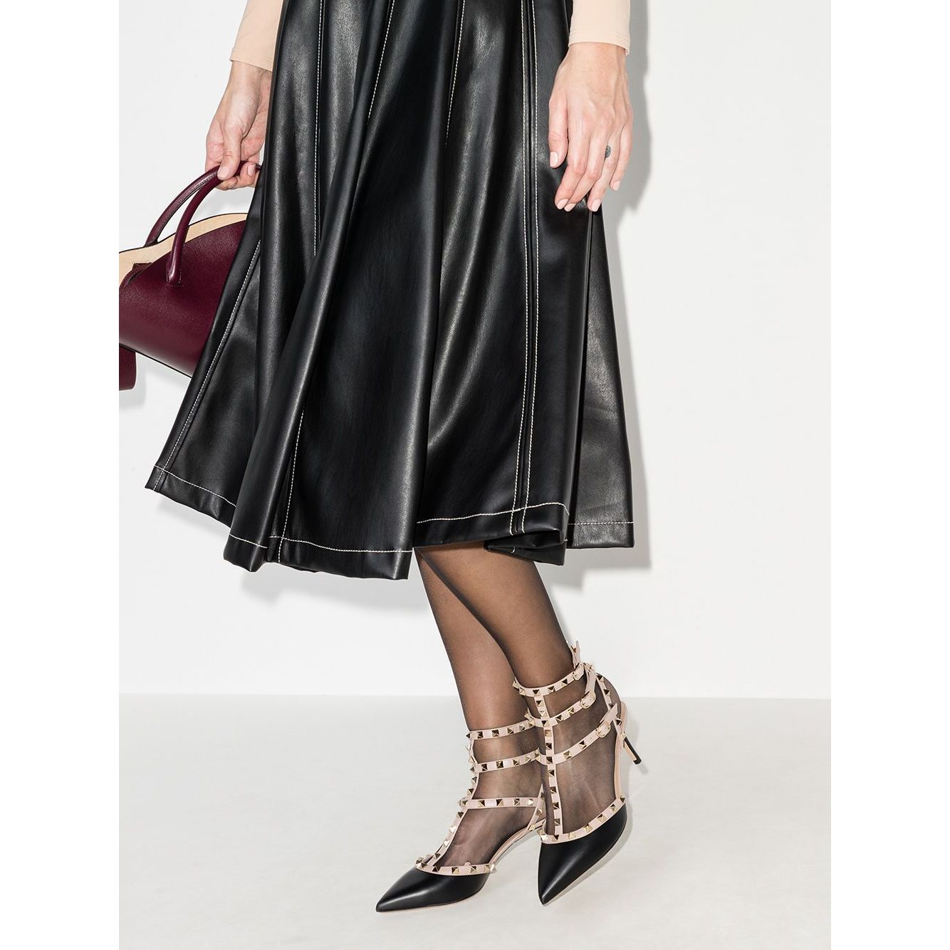 Valentino Garavani Caged Rockstud 65mm pumps Medium Heel