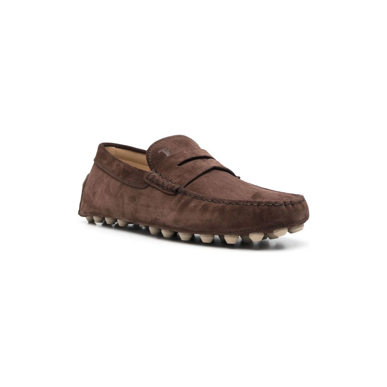 Tod's Flat shoes Brown Moccasins Tod'S Dark Olive Green
