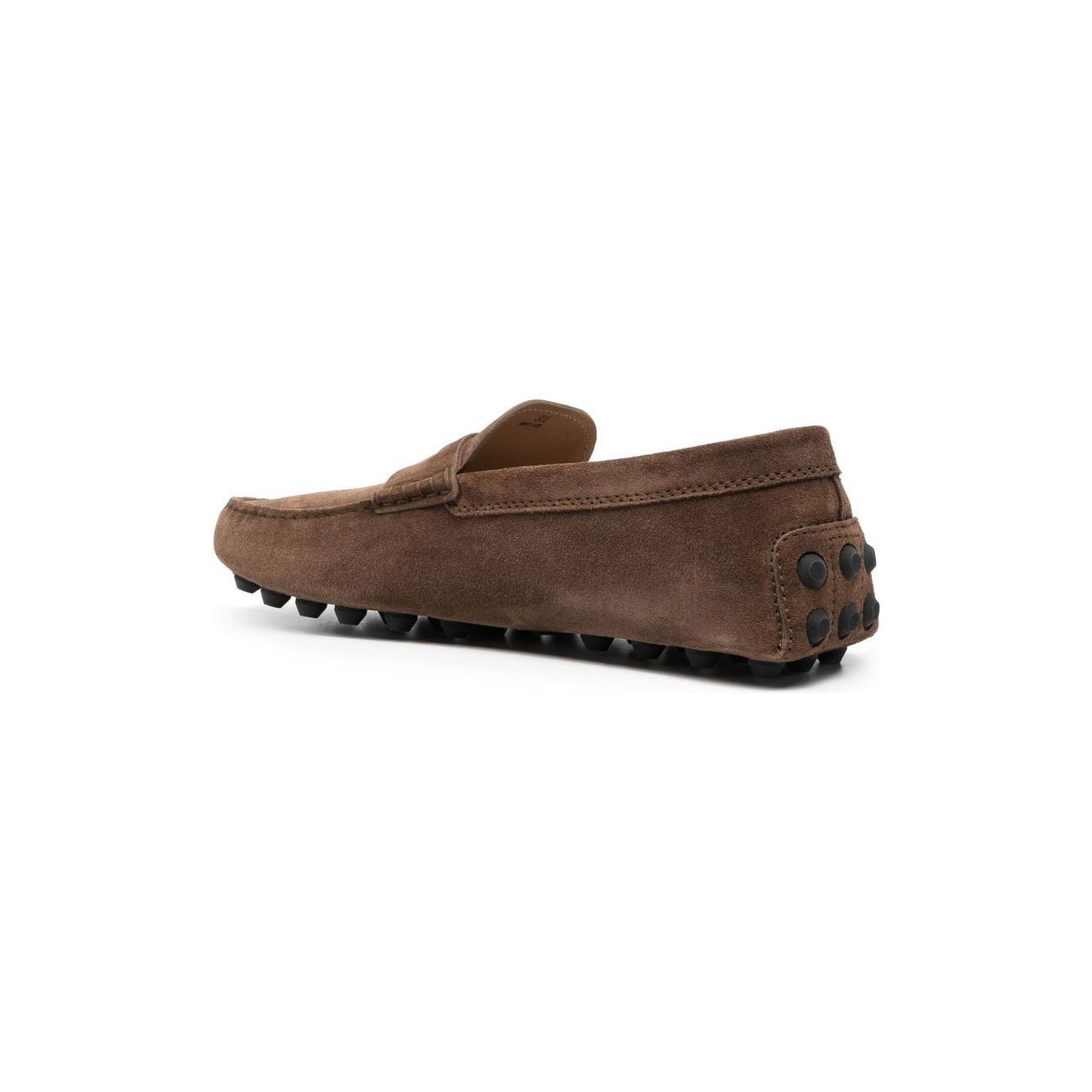 Tod's Flat shoes Brown Moccasins Tod'S Dark Olive Green
