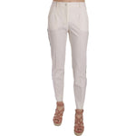 Dolce & Gabbana White Side Stripe Wool Tapered Trouser Pants PAN70013-42