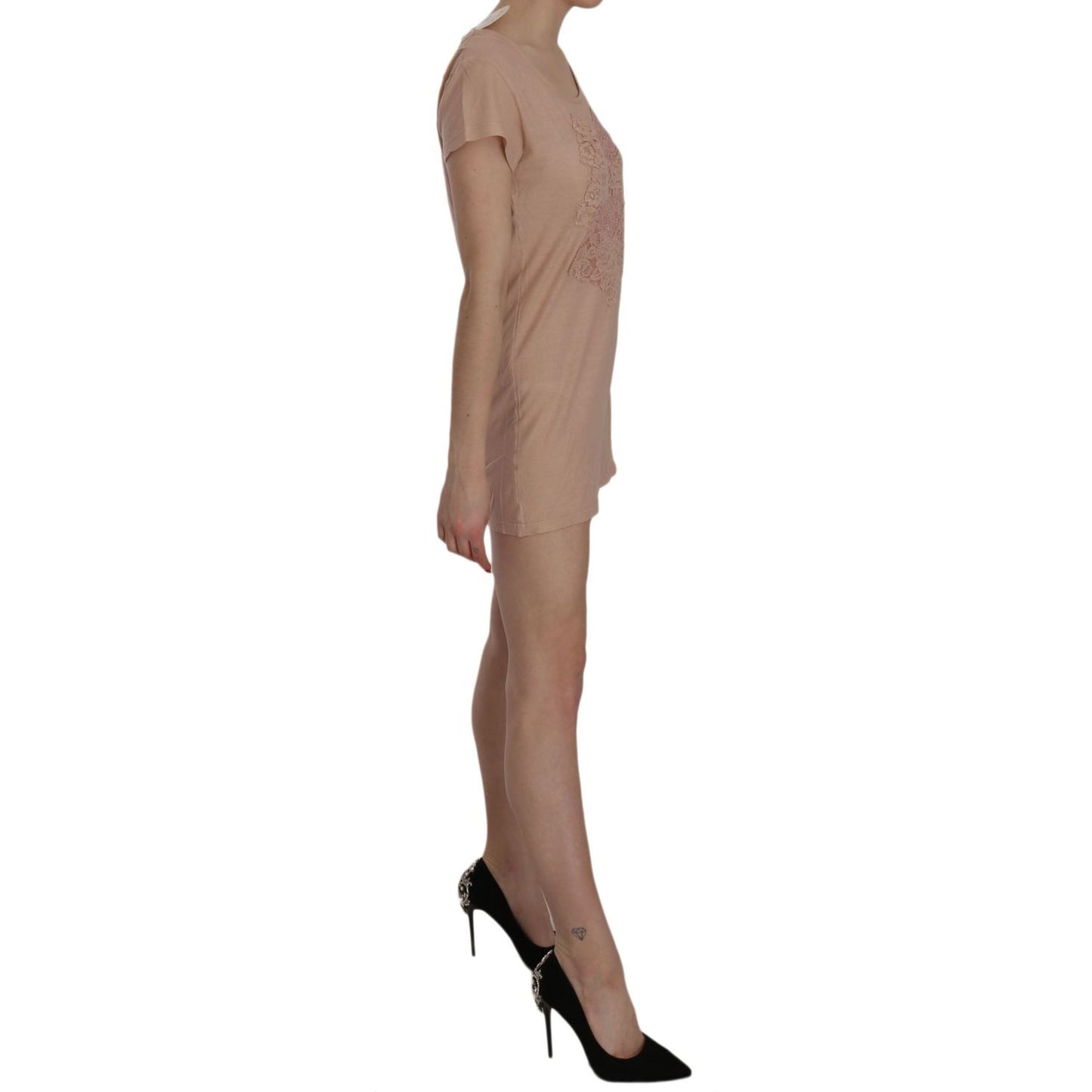PINK MEMORIES Pink Lace Shift Mini Dress - Elegance Unleashed PINK MEMORIES Dim Gray