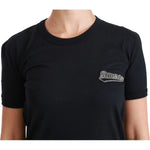 Dolce & Gabbana Elegant Crewneck Blue Amore Tee Dolce & Gabbana Black