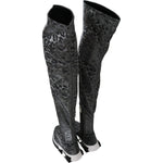 Dolce & Gabbana Elegant Leopard Booties Above Knee Shoes Dolce & Gabbana Dark Slate Gray