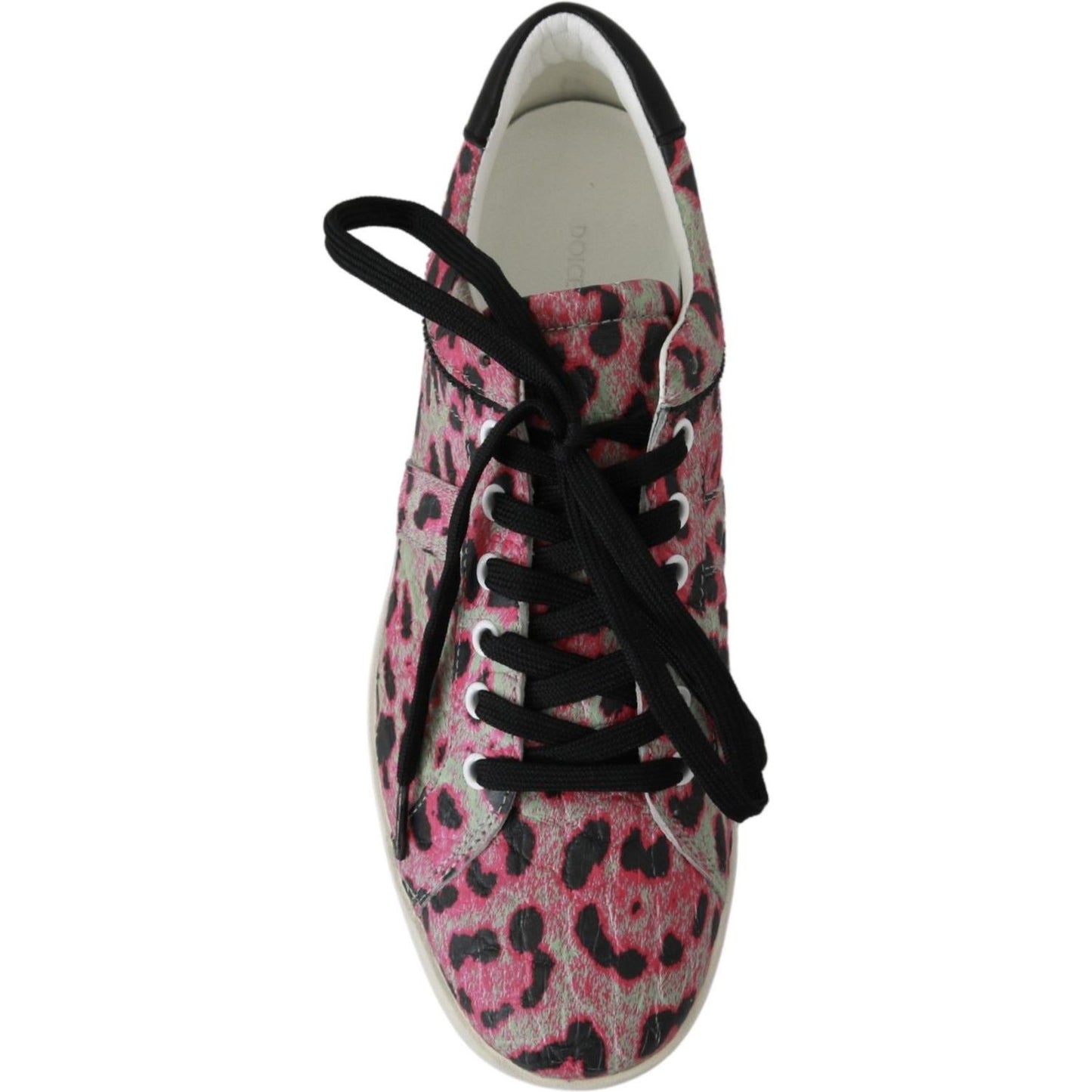 Dolce & Gabbana Multicolor Crocodile Leather Sneakers Dolce & Gabbana Dark Slate Gray