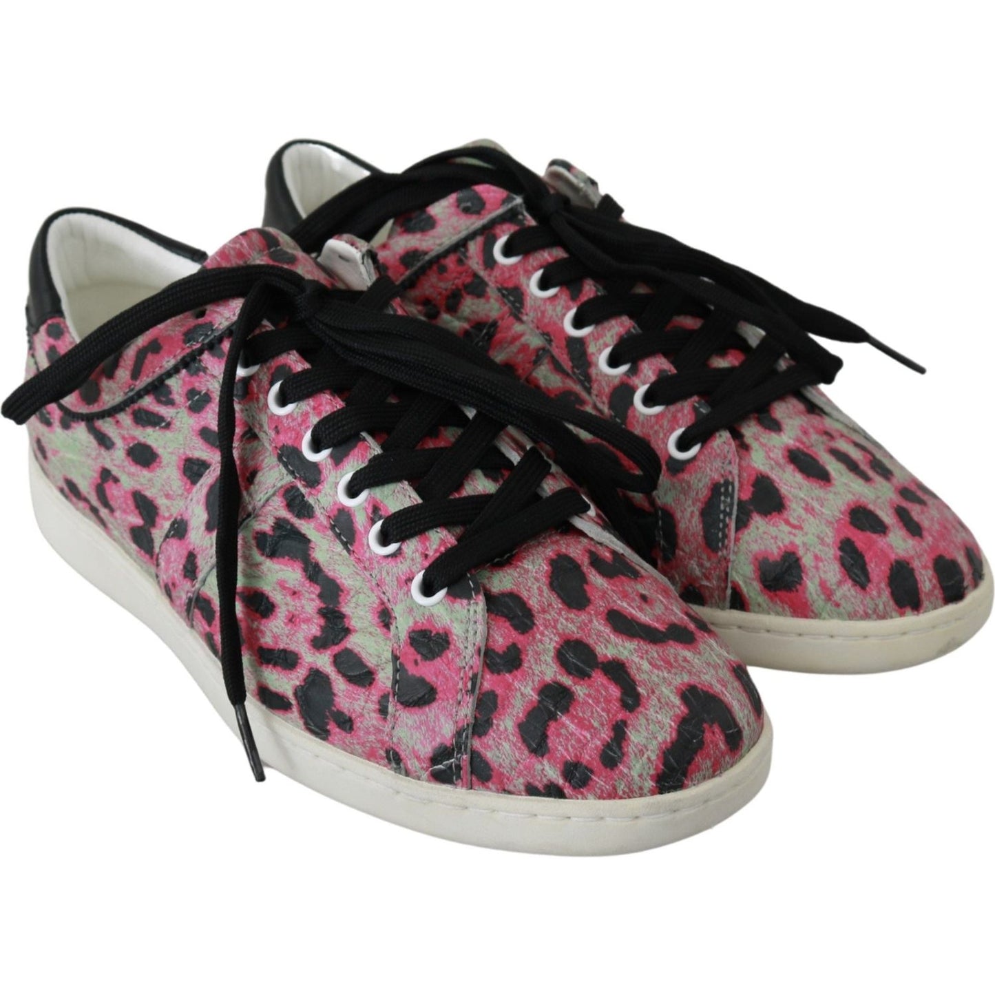 Dolce & Gabbana Multicolor Crocodile Leather Sneakers Dolce & Gabbana Dark Slate Gray