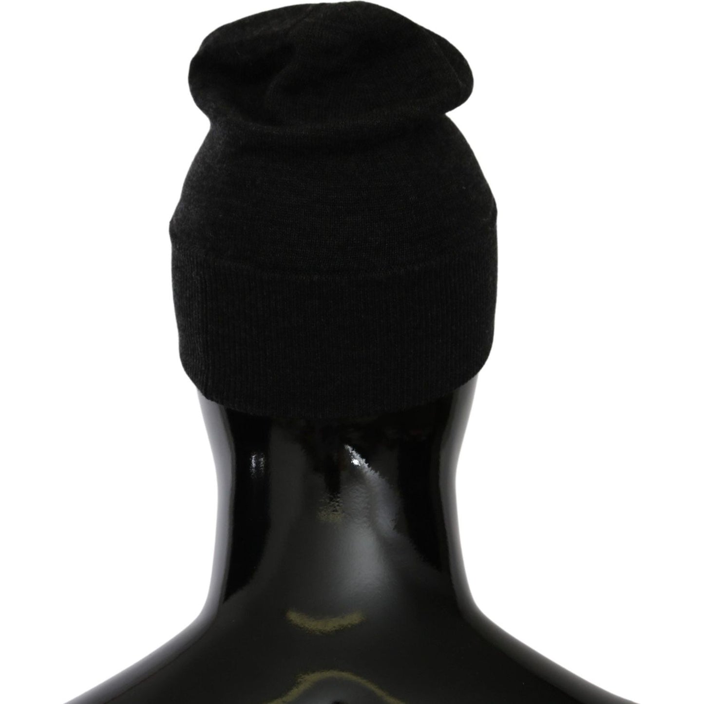 Dolce & Gabbana Chic Gray Beanie with Exclusive Embroidery Dolce & Gabbana Black