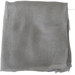 Costume National Elegant Gray Cotton Men's Scarf Scarves Costume National Slate Gray