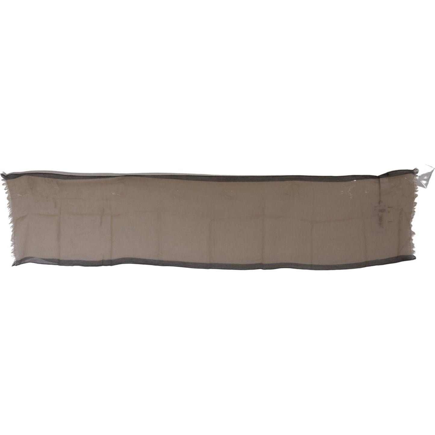 Costume National Elegant Beige Cotton Scarf for Women Wrap Shawl Scarves Costume National Dim Gray