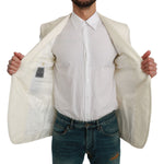 Dolce & Gabbana Elegant Slim Fit Virgin Wool Blazer Blazer Jacket Dolce & Gabbana Gray