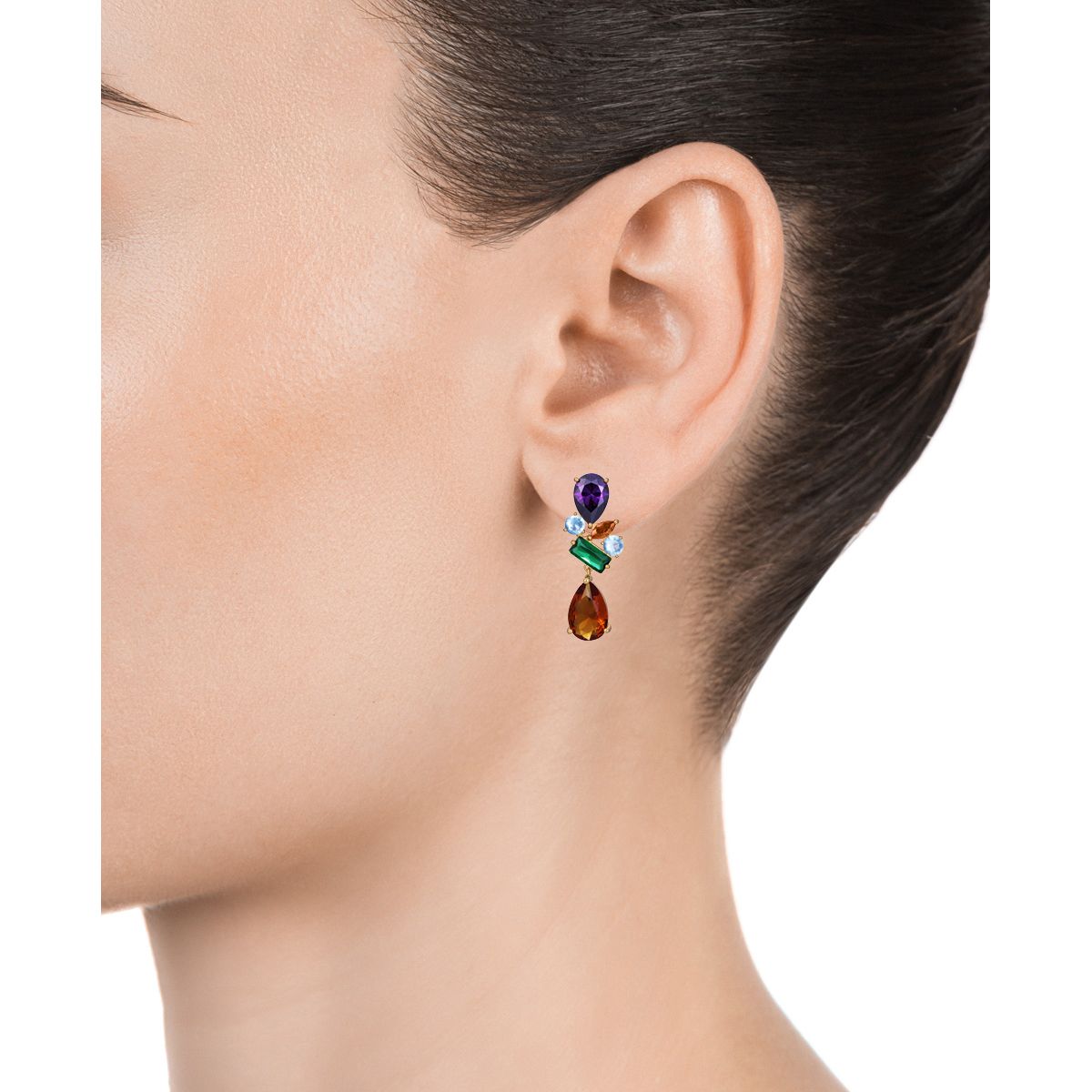 VICEROY JEWELS Mod. 13096E100-39: Lady's silver earrings with quartz analog movement, 5 ATM water resistance, in official packaging.