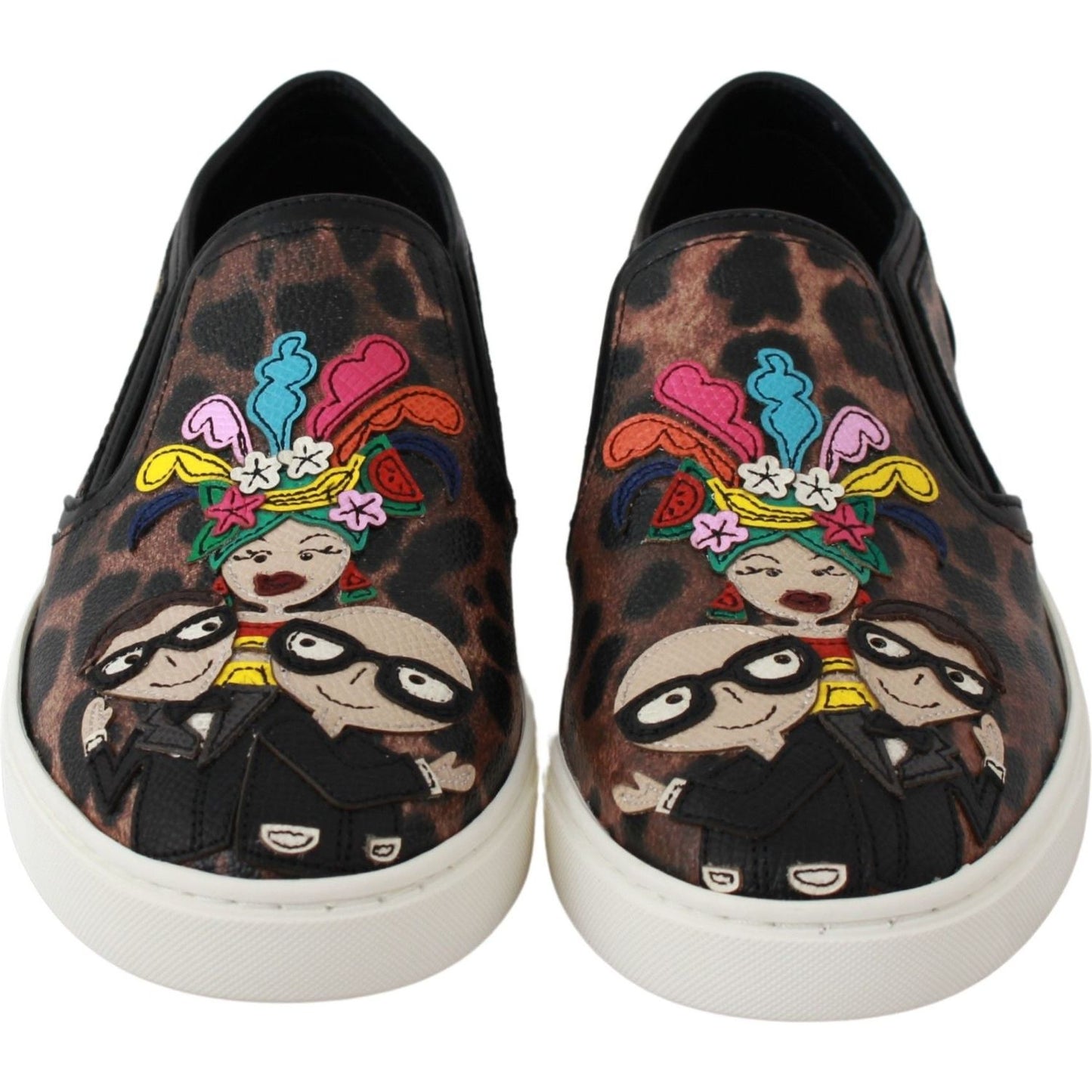 Dolce & Gabbana Elegant Leopard Print Loafers for Sophisticated Style Dolce & Gabbana Gray