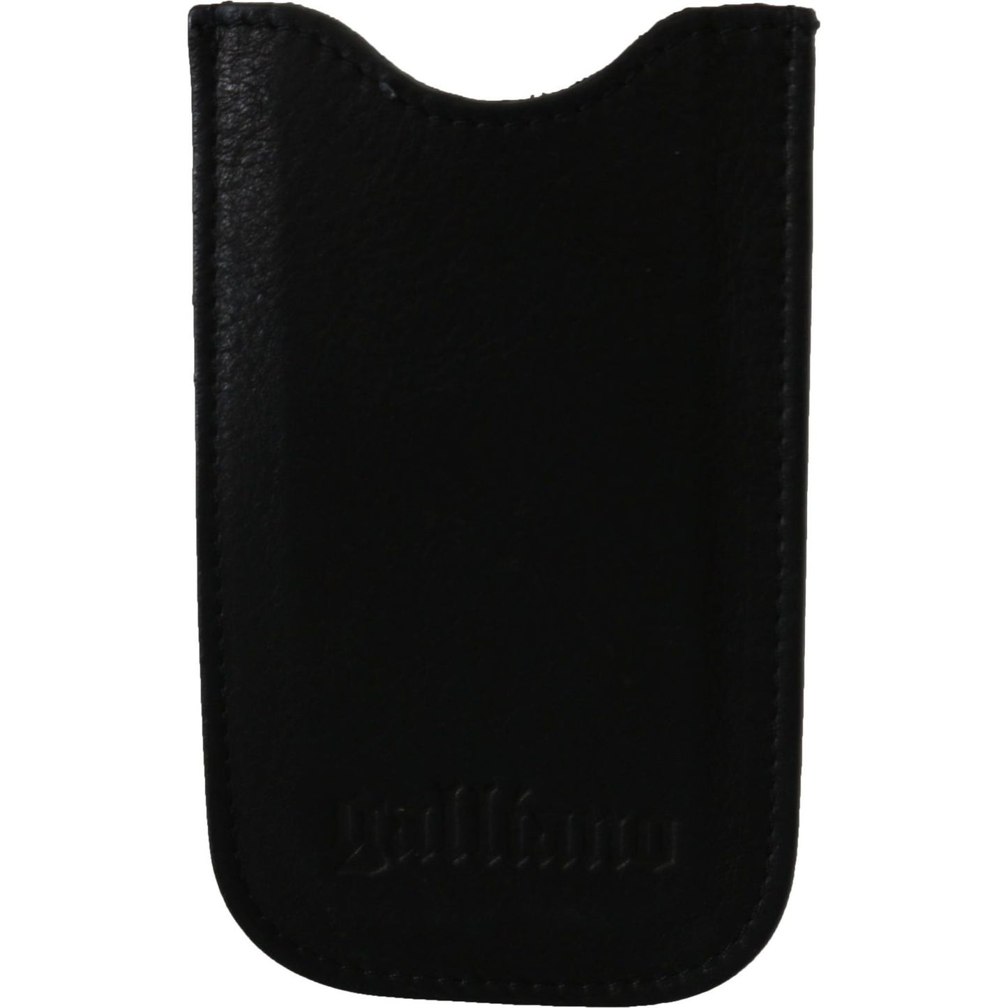John Galliano Elegant Black Genuine Leather Men's Wallet Wallet John Galliano Black