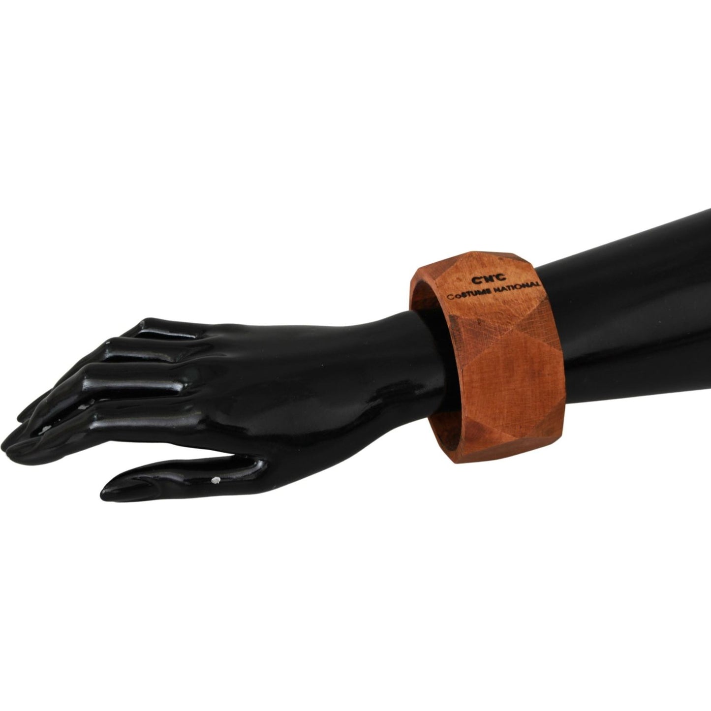 Costume National Chic Unisex Wooden Bracelet Bracelet Costume National Black