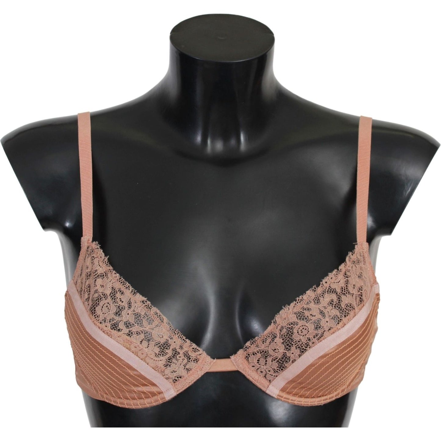 Ermanno Scervino Elegant Nude Lace Push-Up Bra Ermanno Scervino Dark Slate Gray
