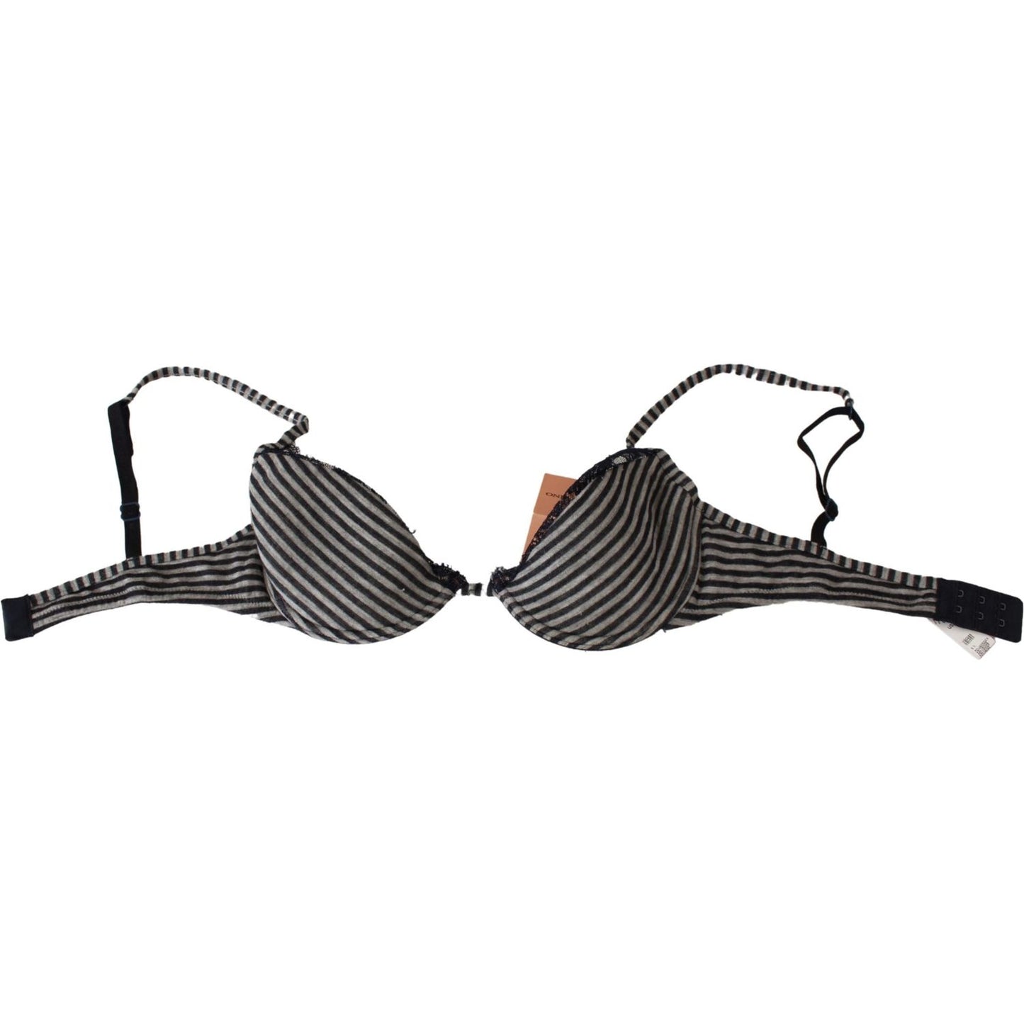 Ermanno Scervino Blue Stripes Lace Reggiseno Bra Ermanno Scervino Dark Slate Gray