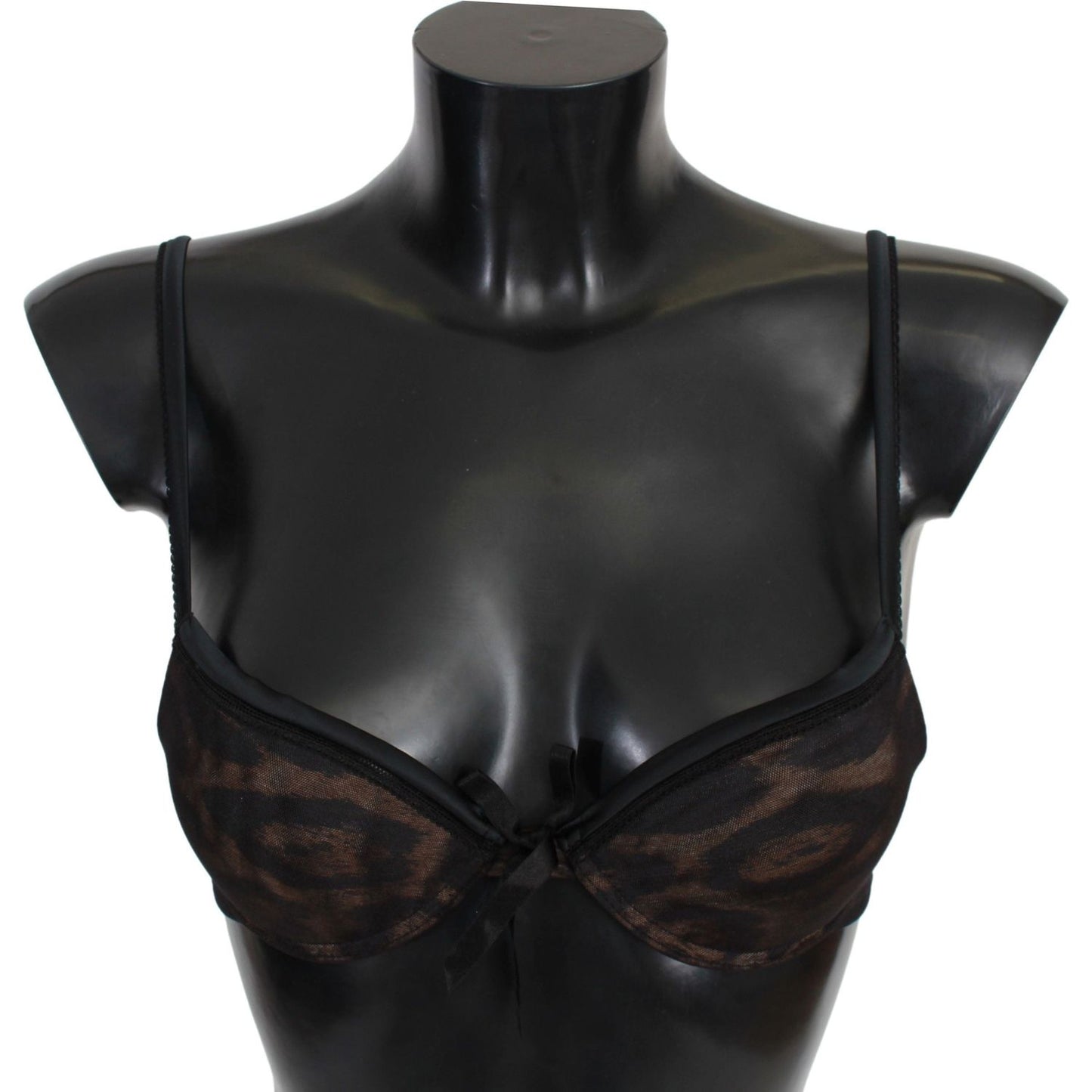 Roberto Cavalli Sultry Leopard Push-Up Bra Roberto Cavalli Dark Slate Gray