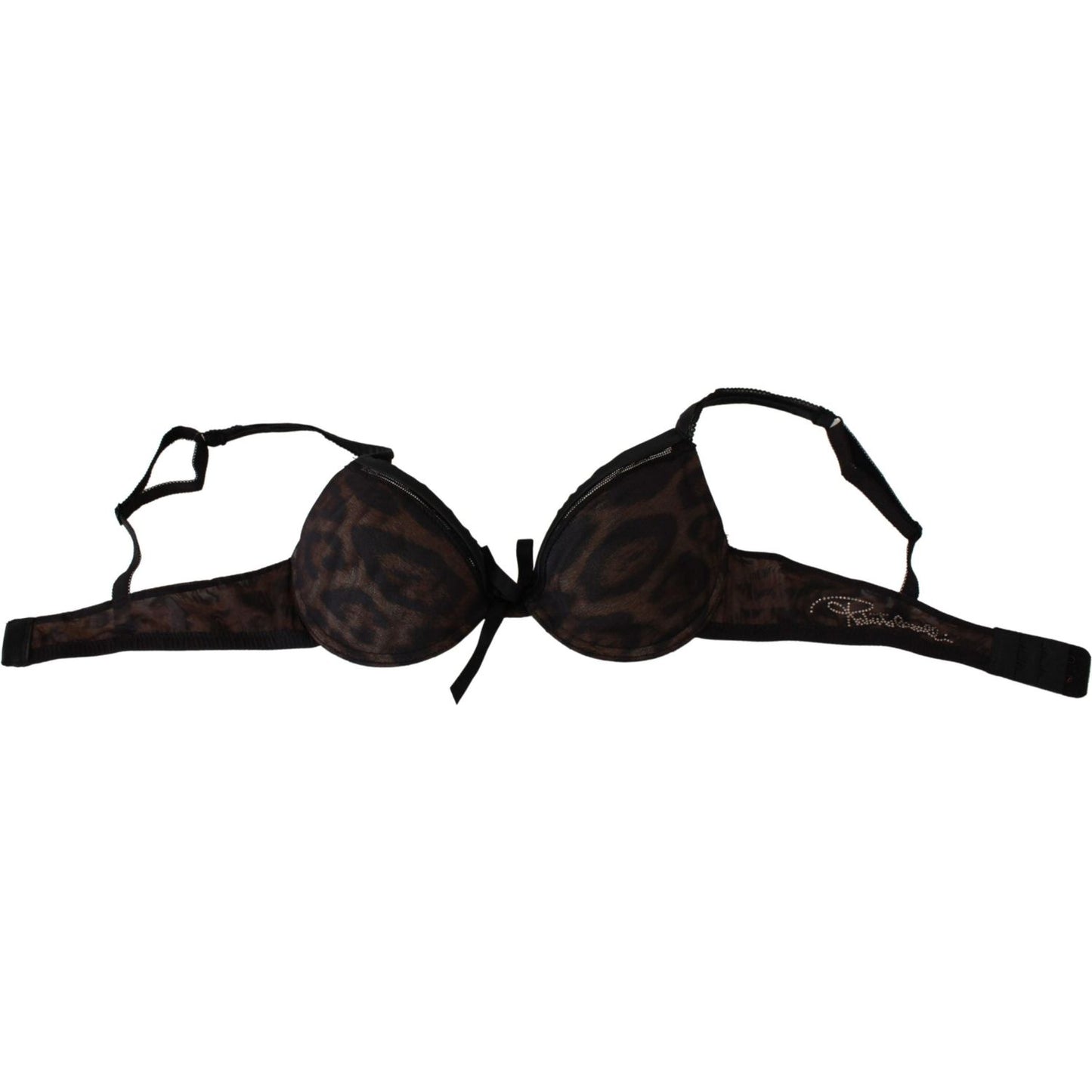 Roberto Cavalli Sultry Leopard Push-Up Bra Roberto Cavalli Black