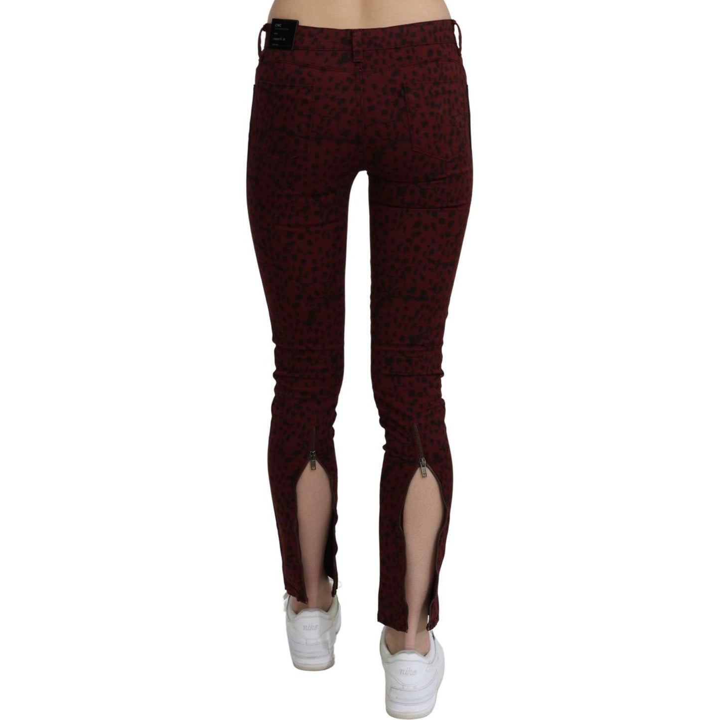 Costume National Bordeaux Slim Fit Designer Jeans Costume National Black
