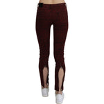 Costume National Bordeaux Slim Fit Designer Jeans Costume National Black