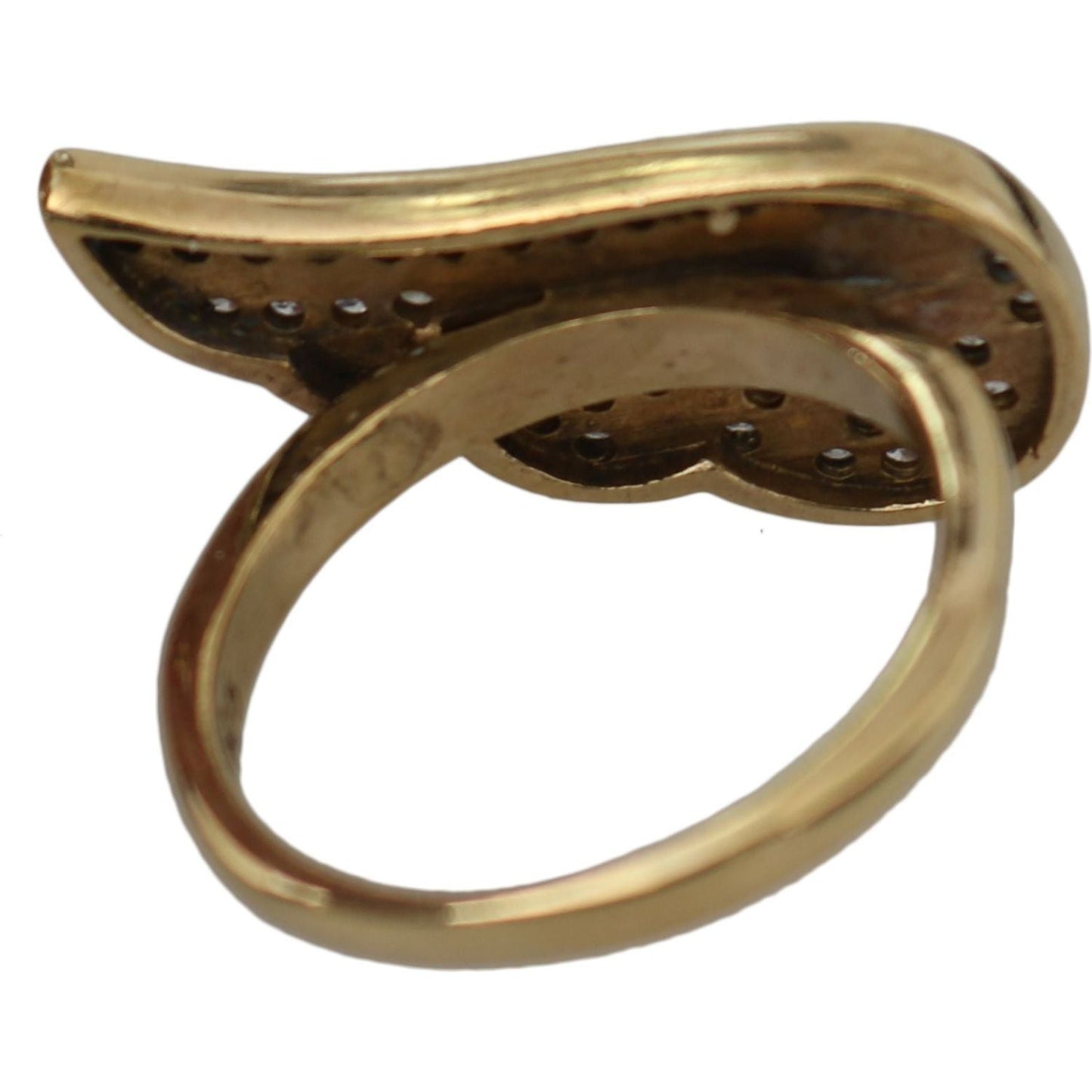 Nialaya Elegant Gold-Crystal Embellished Ring Ring Nialaya Dim Gray