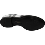 Dolce & Gabbana Elegant White Leather Derby Shoes Dolce & Gabbana Black