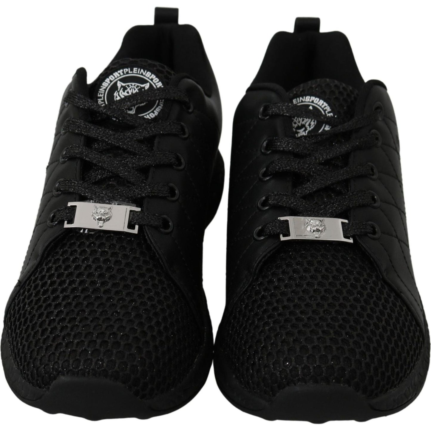 Philipp Plein Elegant Black Gisella Sneakers WOMAN SNEAKERS Philipp Plein Black
