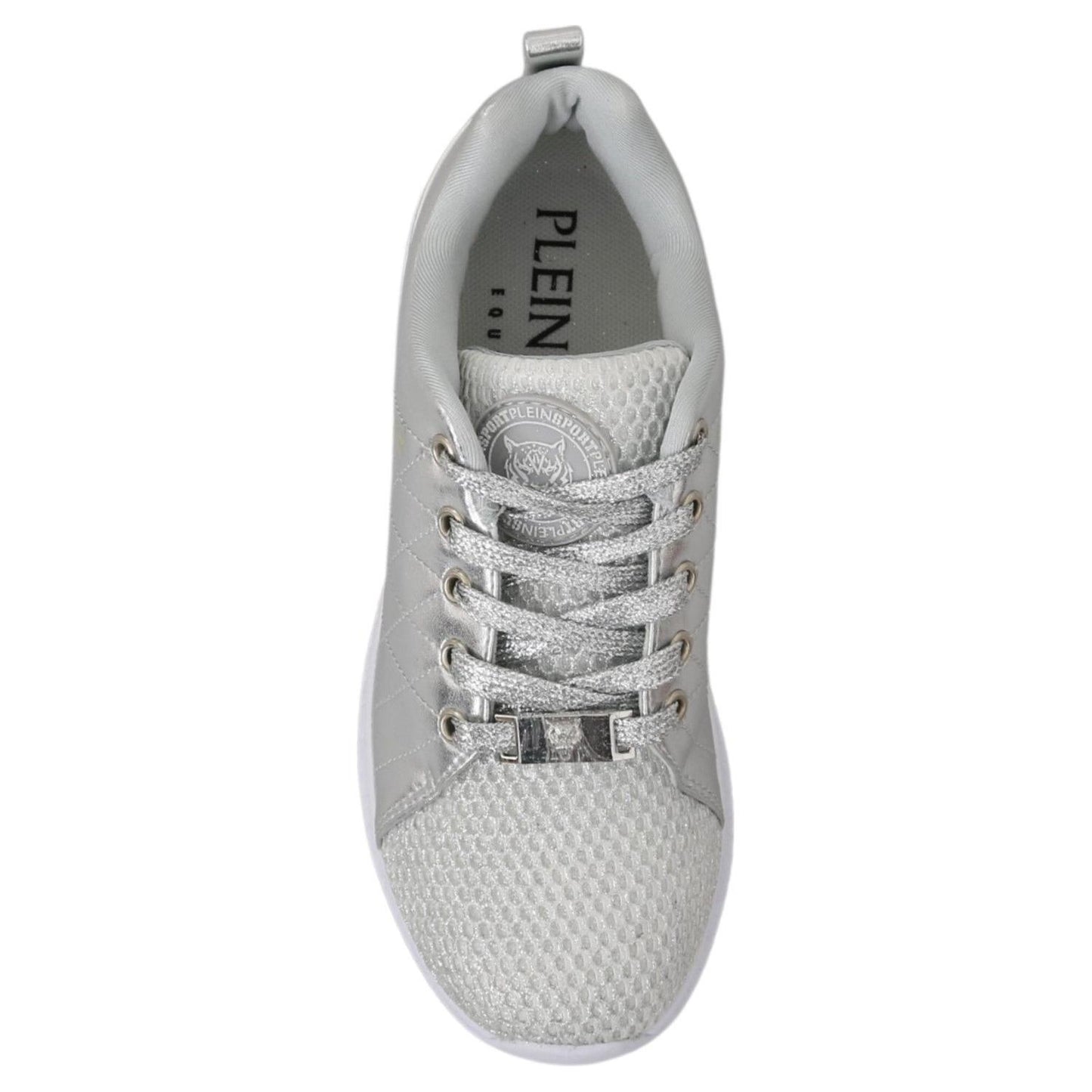 Philipp Plein Sleek Silver Sneakers for Trendsetters WOMAN SNEAKERS Philipp Plein Gray