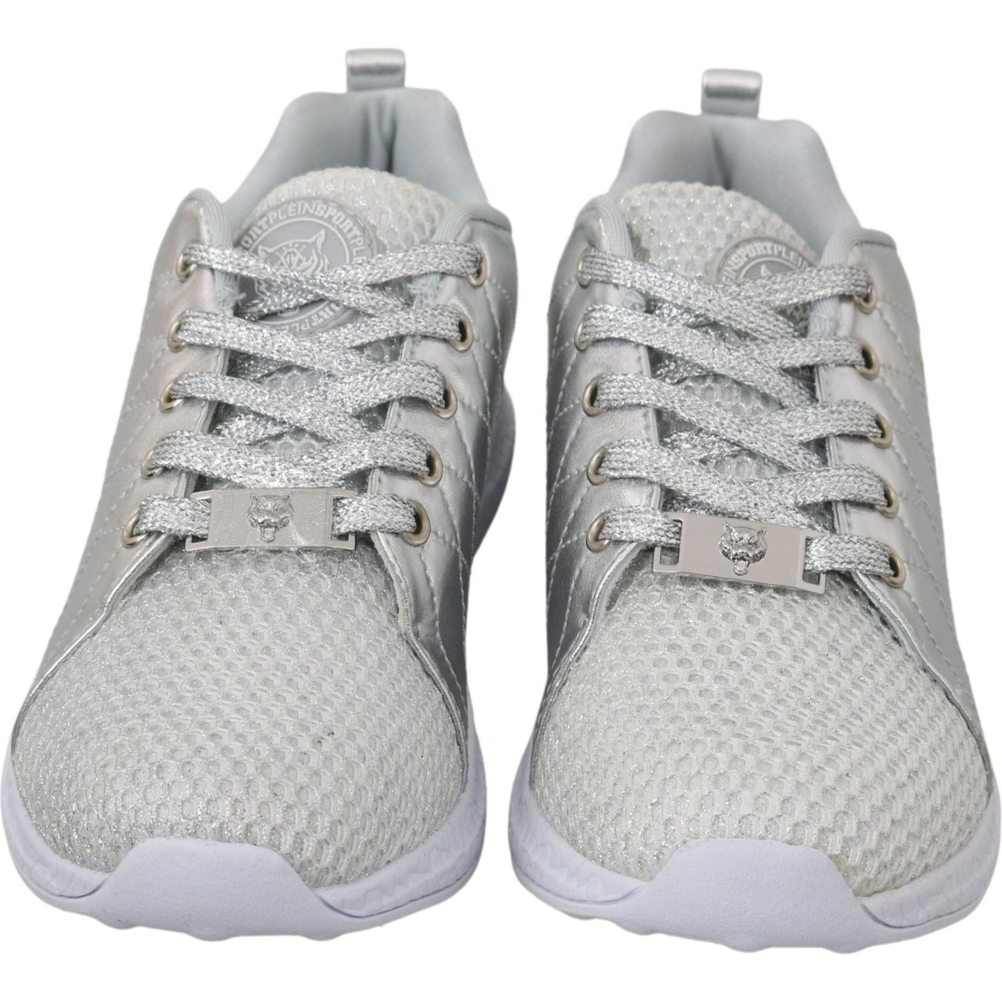 Philipp Plein Sleek Silver Sneakers for Trendsetters WOMAN SNEAKERS Philipp Plein Gray