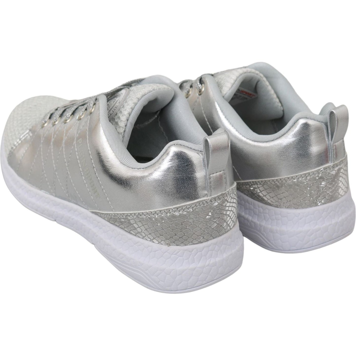 Philipp Plein Sleek Silver Sneakers for Trendsetters WOMAN SNEAKERS Philipp Plein Dark Gray
