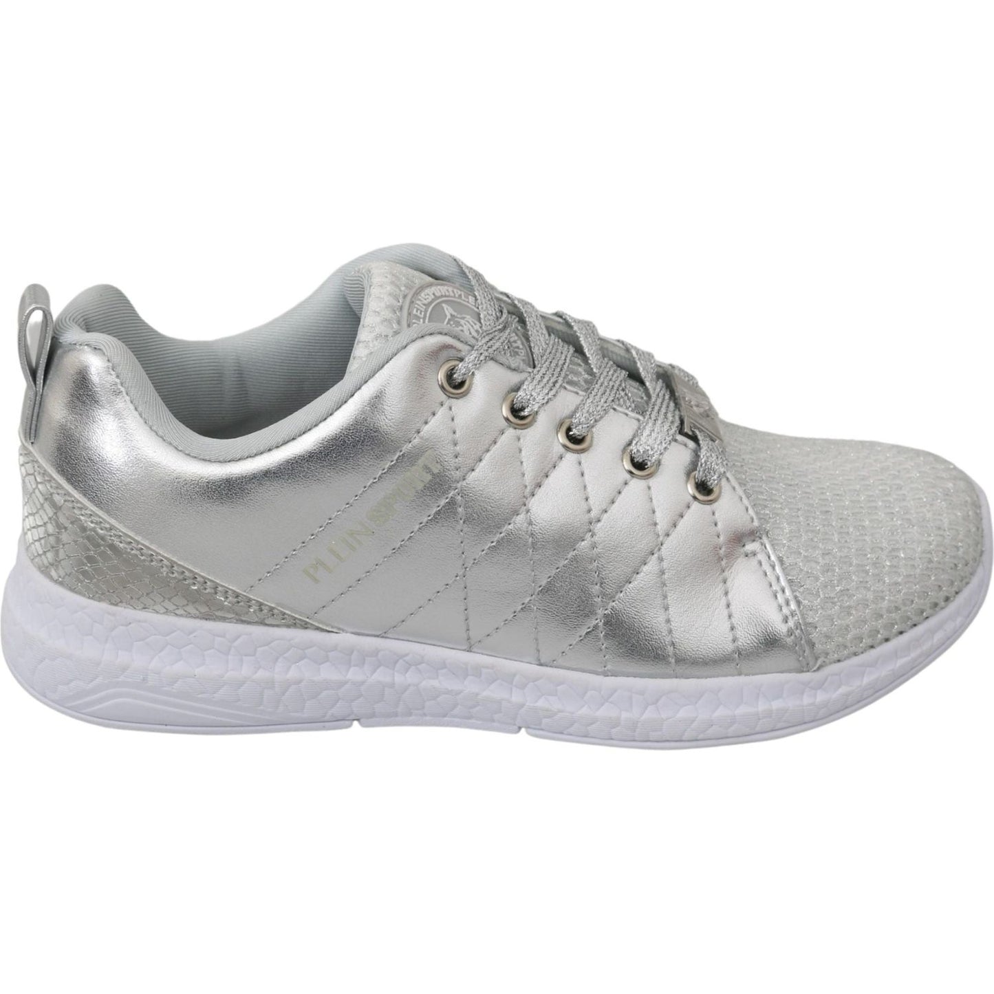 Philipp Plein Sleek Silver Sneakers for Trendsetters WOMAN SNEAKERS Philipp Plein Gray
