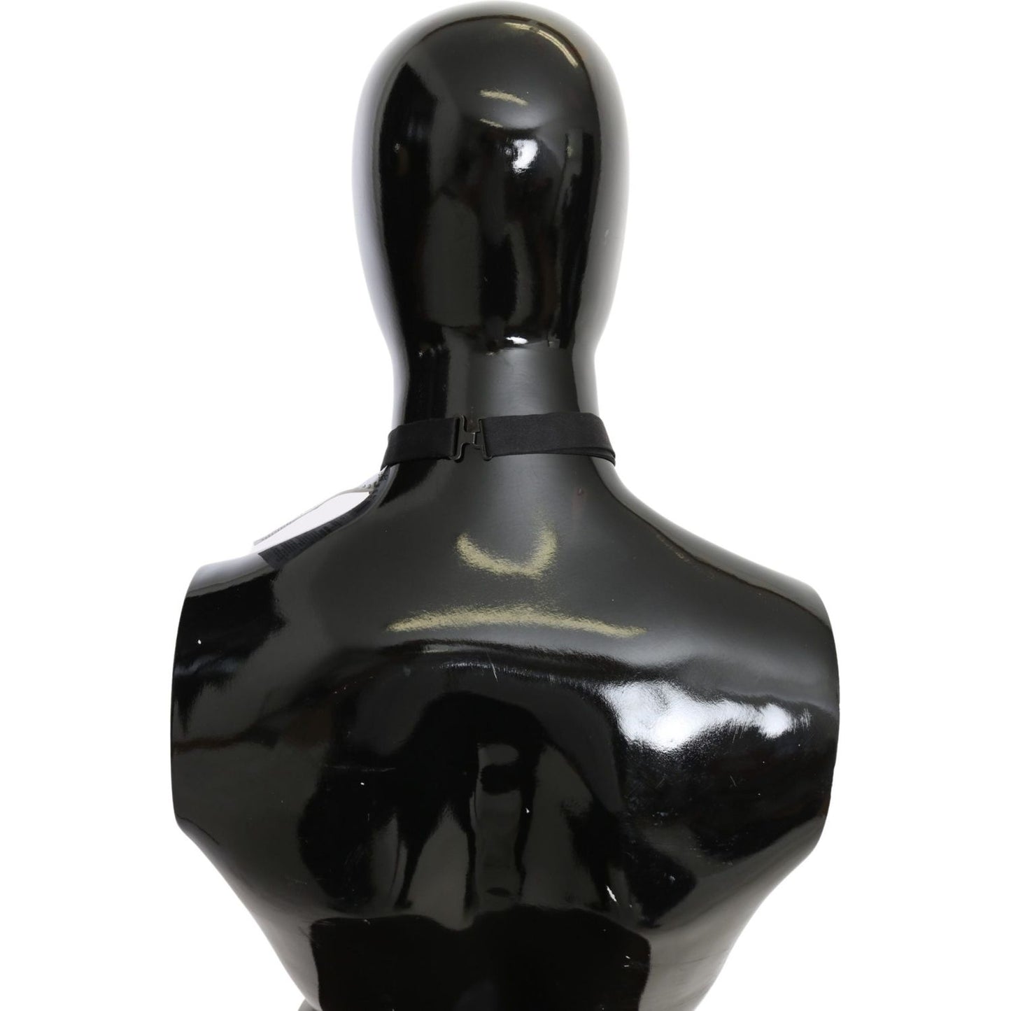 Dolce & Gabbana Elegant Silk Gold Bowtie - Dazzle in Style Necklace Dolce & Gabbana Black