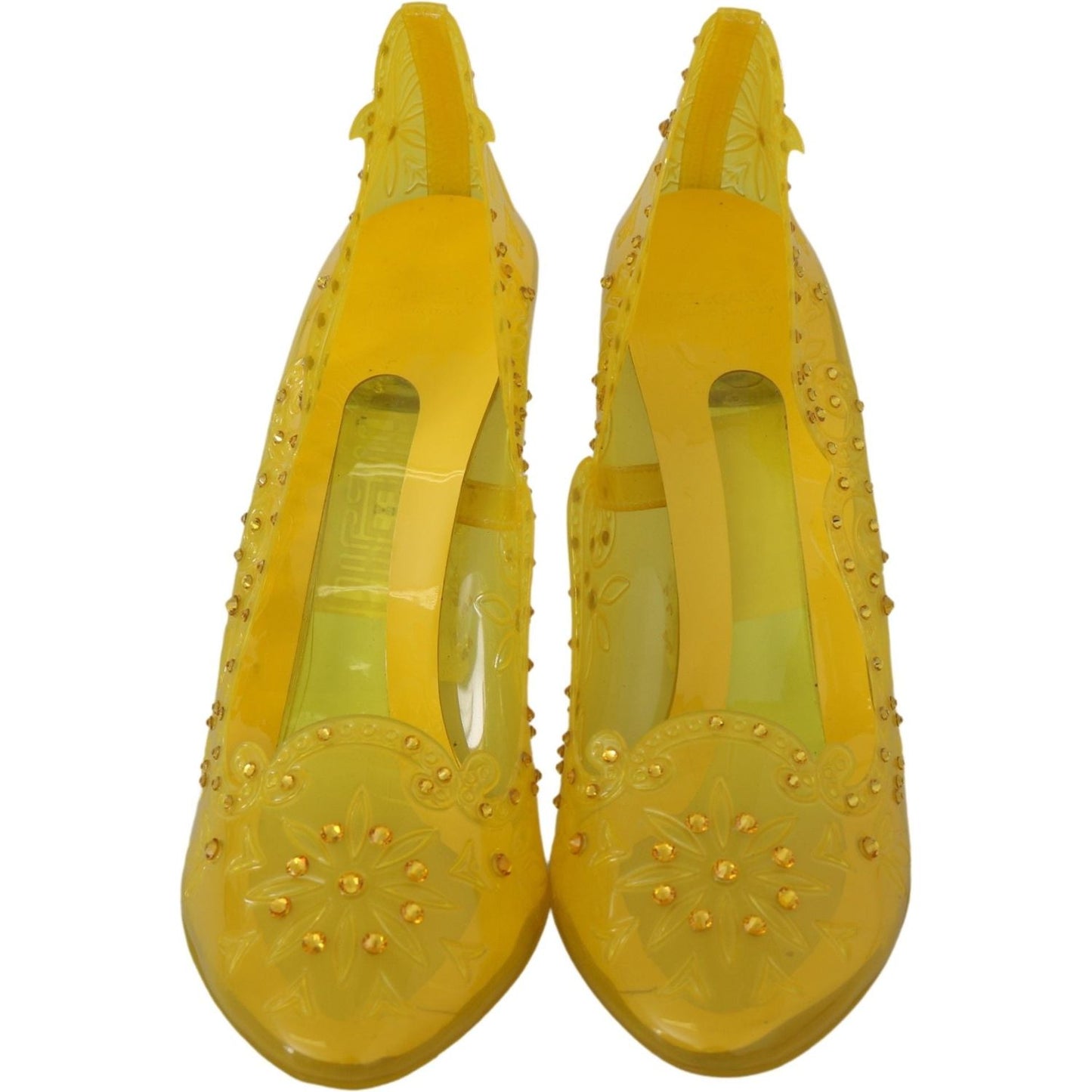 Dolce & Gabbana Enchanting Cinderella Crystal Pumps Dolce & Gabbana Dark Goldenrod