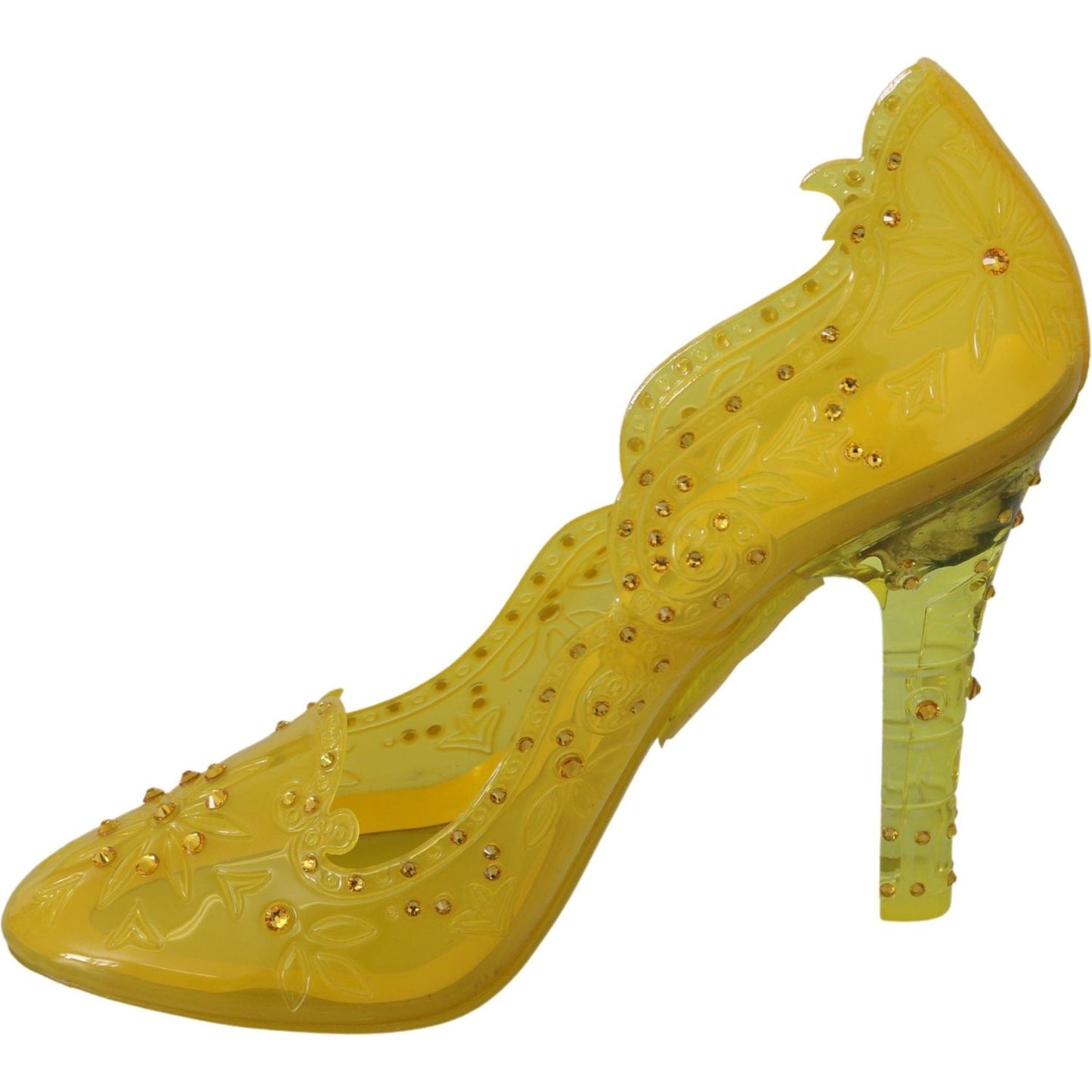 Dolce & Gabbana Enchanting Cinderella Crystal Pumps Dolce & Gabbana Dark Goldenrod