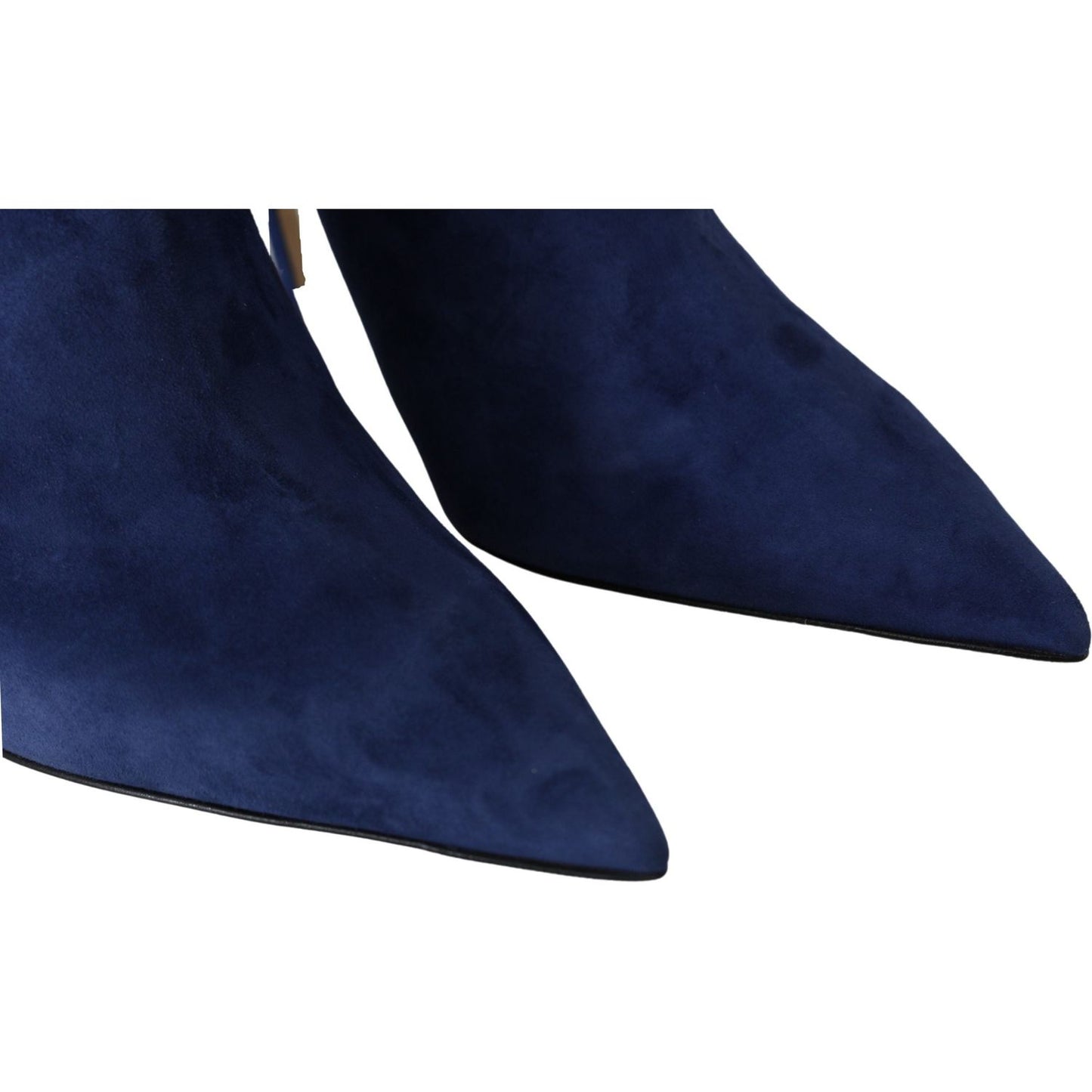 Jimmy Choo Pop Blue Crystal-Strap Heeled Boots Jimmy Choo Midnight Blue