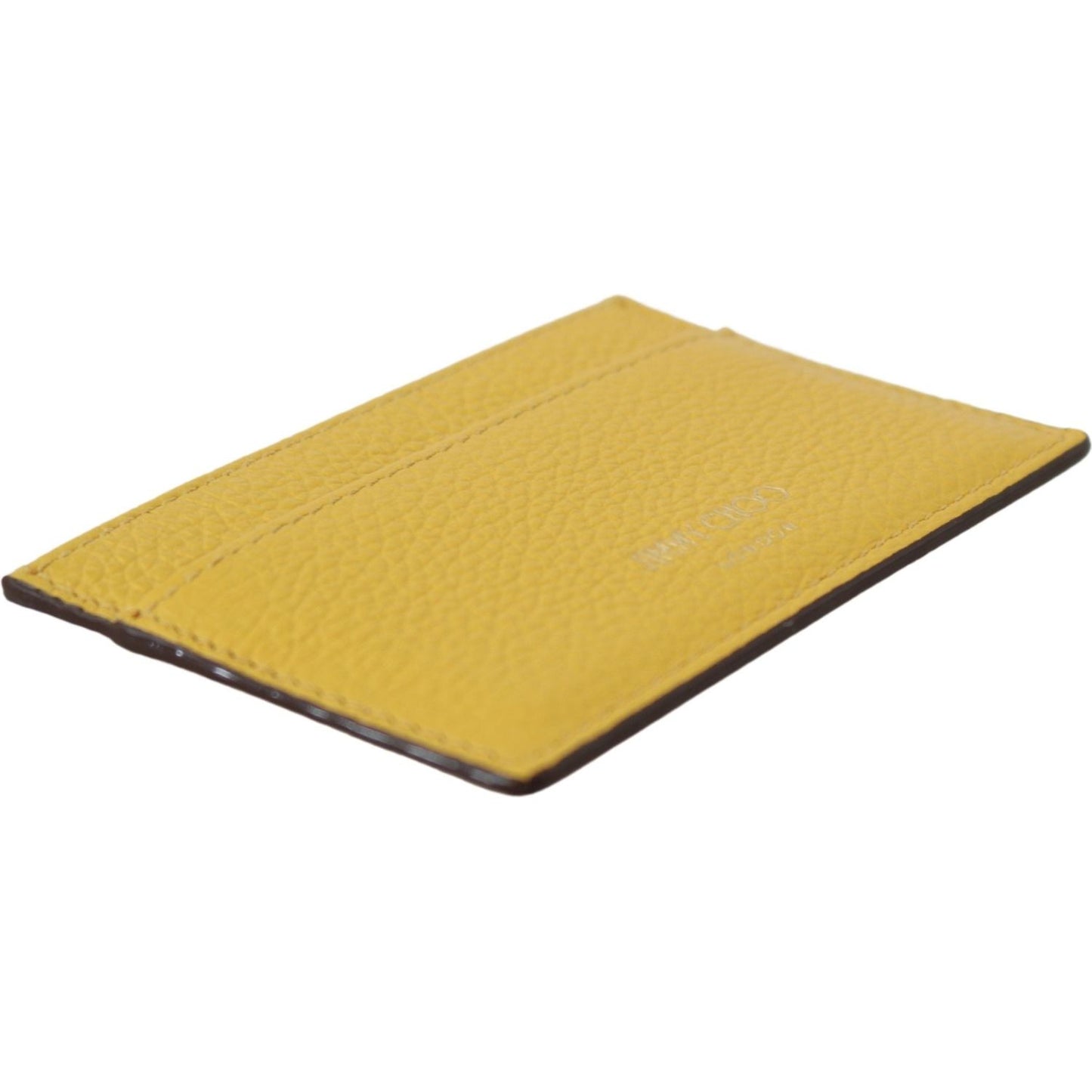 Jimmy Choo Sunshine Yellow Leather Card Holder Jimmy Choo Dark Khaki
