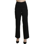 BENCIVENGA Elegant High Waist Straight Black Pants Jeans & Pants BENCIVENGA Black